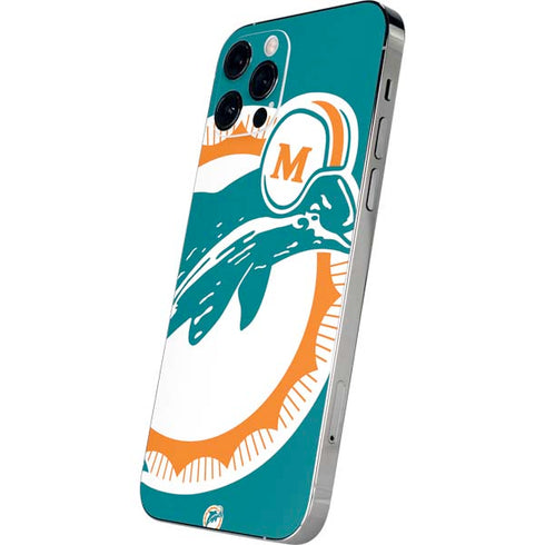 NFL Miami Dolphins Retro Logo iPhone 12 Pro Max Skin